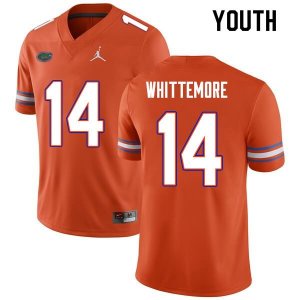 Youth Florida Gators #14 Trent Whittemore NCAA Nike Orange Authentic Stitched College Football Jersey DNQ4562EM